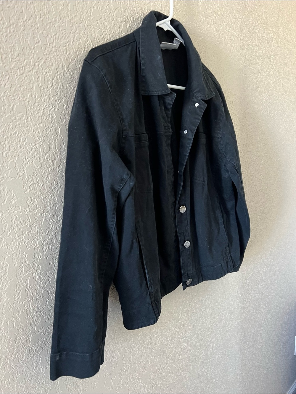 Chico's Black Button-Front Jacket - Picture 2 of 4
